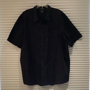 George Black Short-Sleeve Button-Down Shirt